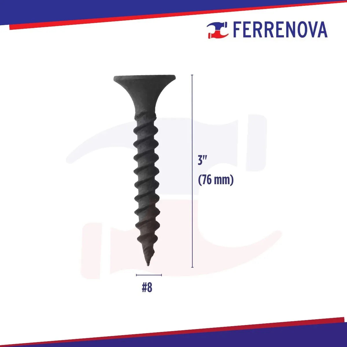 Tornillo Tablaroca 8 X 3" (1000 Piezas)