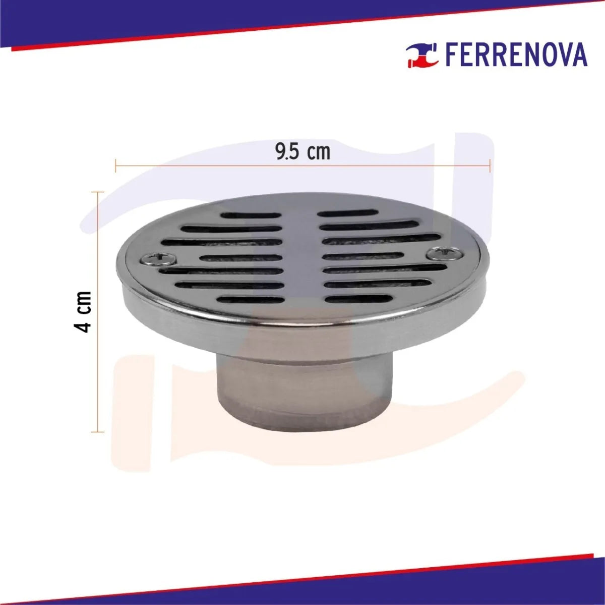 Resumidero Coladera Acero Inox Anticucarachas Rugo 47-C