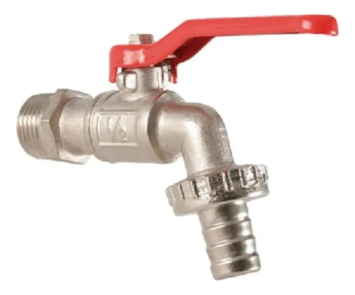 Llave C/rosca P/manguera 1/2 Satinado Rugo 2-ie