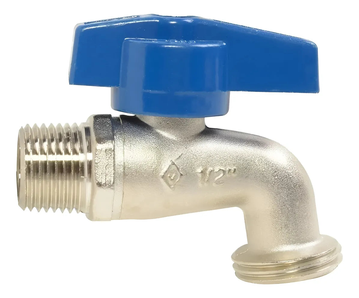Llave Lavanderia 1/2 Npt X 3/4 Nh Coflex Ip-702