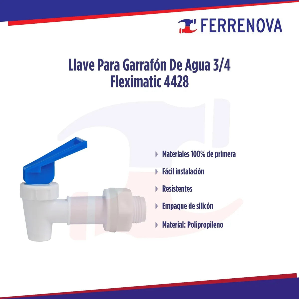 Llave Para Garrafón De Agua 3/4 Fleximatic 4428