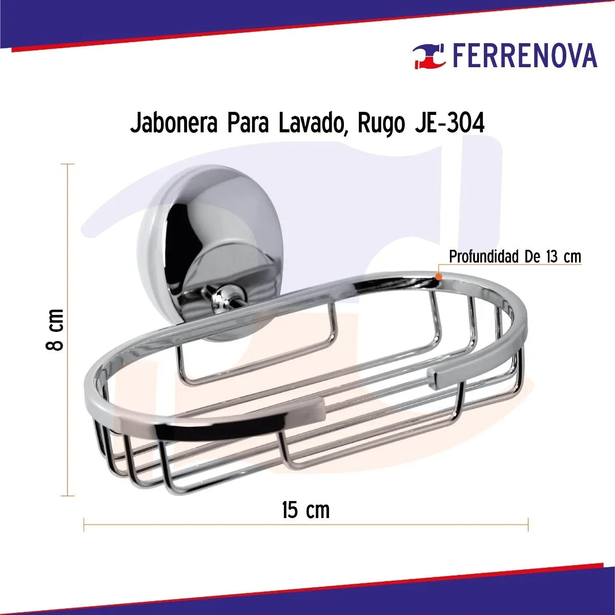 Jabonera De Semiempotrar Aca/Cro Je-304 Rugo