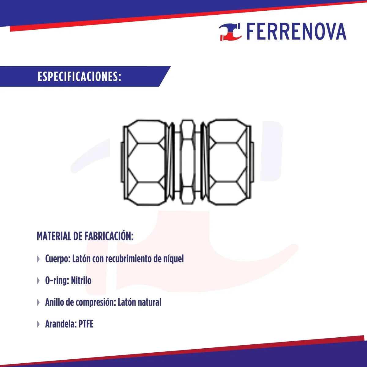 Cople Union Compresor 1/2 X 1/2 Coflex Cg-cu11