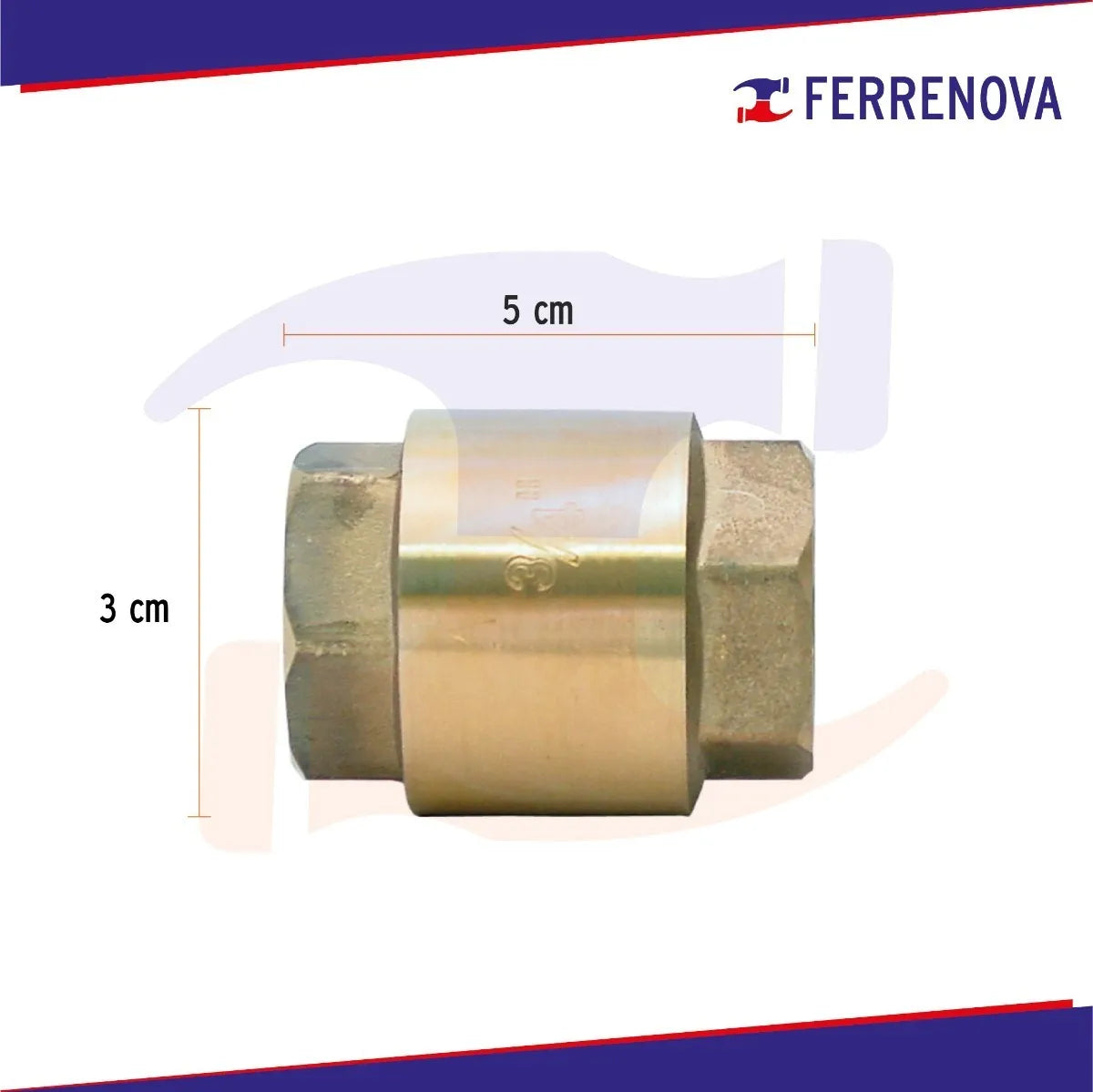 Valvula Check De Resorte Roscada 3/4 Rugo 79-v