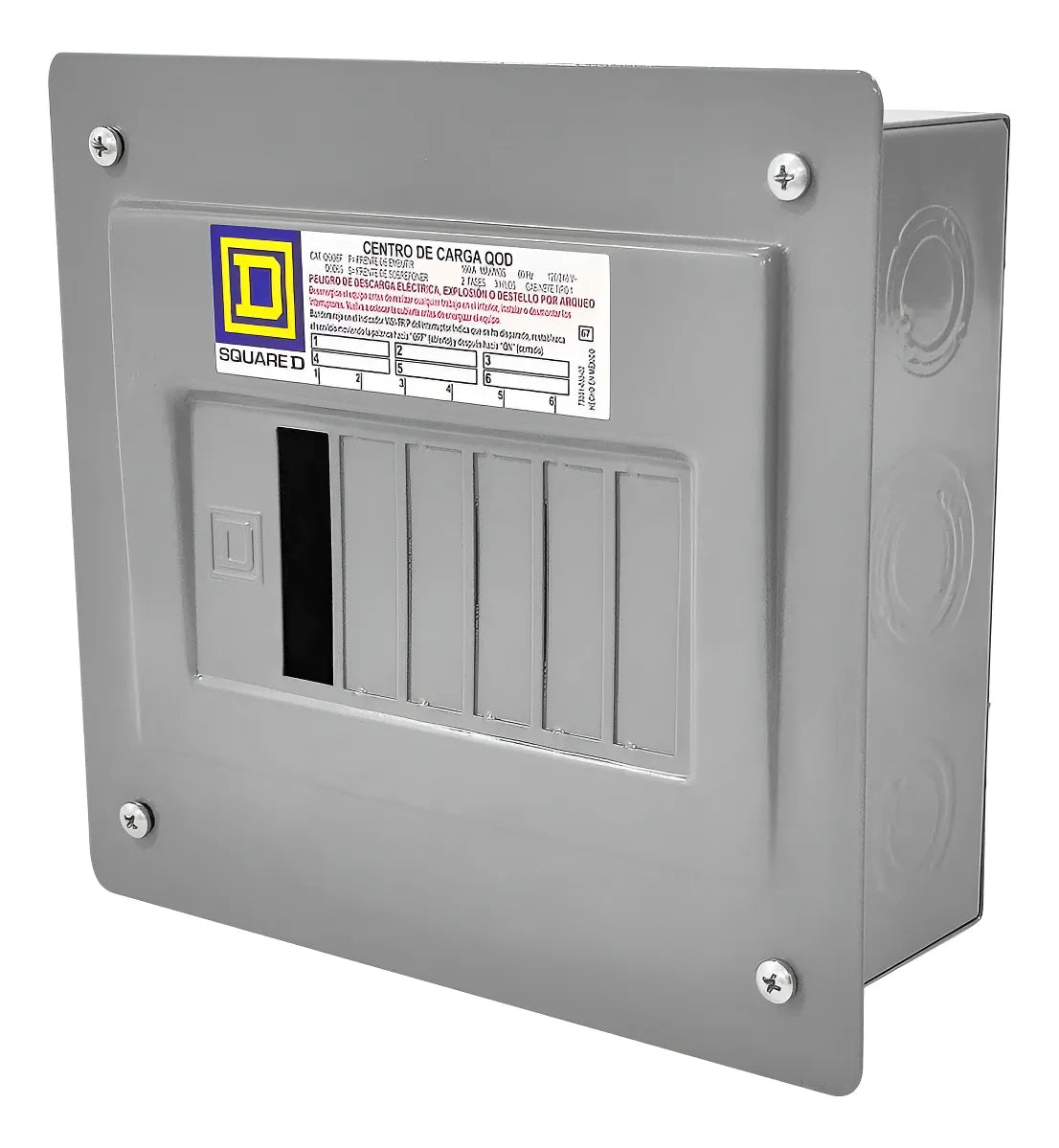 Centro De Carga Para 6 Polos Empotrar Square D Qod6f
