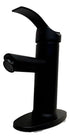 Mezcladora Monomando Para Lavabo 10cm negro Rugo 23-mnc