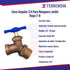 Llave Angular 3/4 Para Manguera Jardin Rugo 3-b