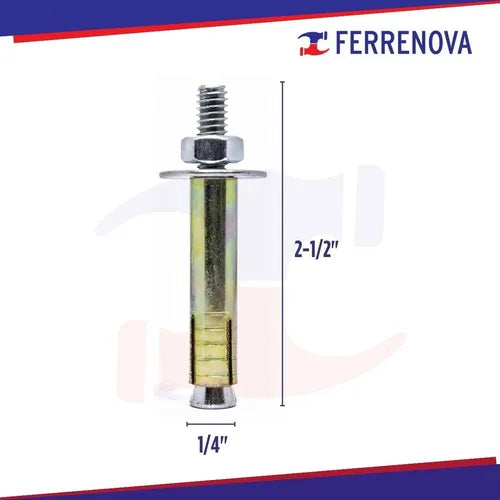 Taquete Anclo Tx 1/4" X 2 1/2"