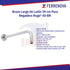 Brazo Redondo Largo Latón 45-BR Rugo