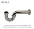 Trampa P/Lavabo Laton S/Contra 29-D Rugo