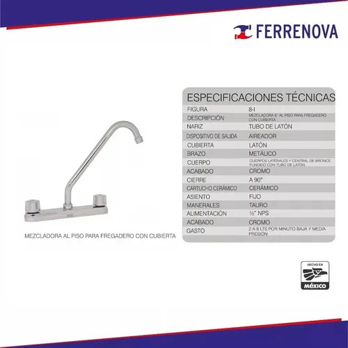 Mezcladora P/Freg 8-I M/Tauro Rugo