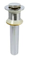 Contra De Laton Push P/Lavabo 30-Lps A.Cromo Rugo