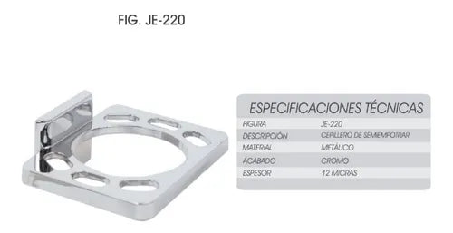 Cepillero Je-220 Acabado Cromo Rugo
