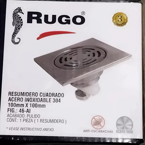 Resumidero Cuadrado Anticucarachas 46-Ai Rugo