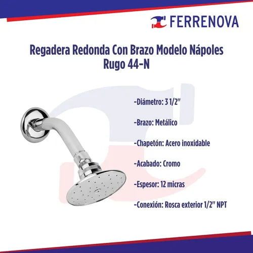 Regadera Napoles C/Bych 44-N Rugo