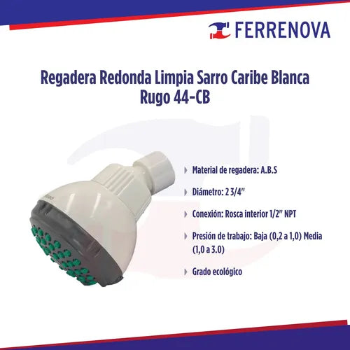Regadera C/Sist. Limpia Sarro 44-Cb Rugo