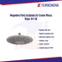 Regadera Paris Redonda 20Cm 44-Ga Rugo