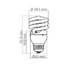 Foco Ahorrador 13W Hel-13W/65-T2 Tecnolite