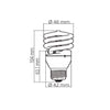 Foco Ahorrador 15W Hel-15W/65-T2 Tecnolite