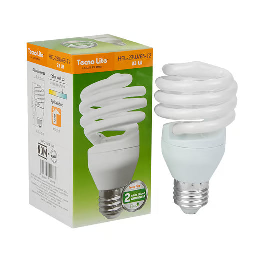 Foco Ahorrador 23W Hel-23W/65-T2 Tecnolite