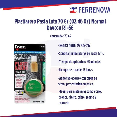 Plastiacero En Pasta R1-56 Devcon