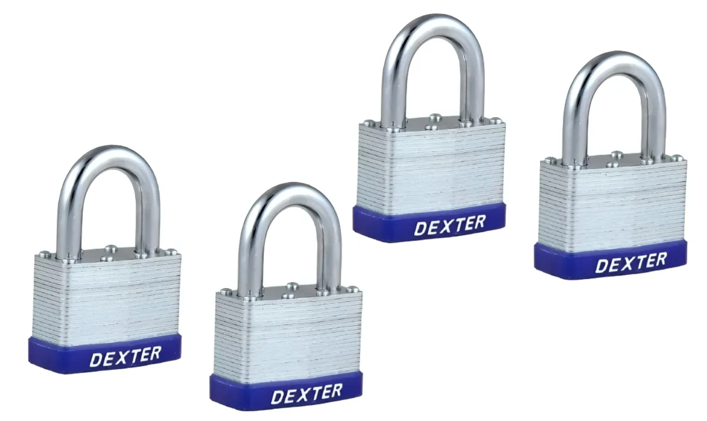 Candado Laminado 40Mm Gancho corto (4 piezas)  Dexter 6934