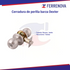 Cerradura tubular s/llave 6618 Acero Inoxidable DEXTER