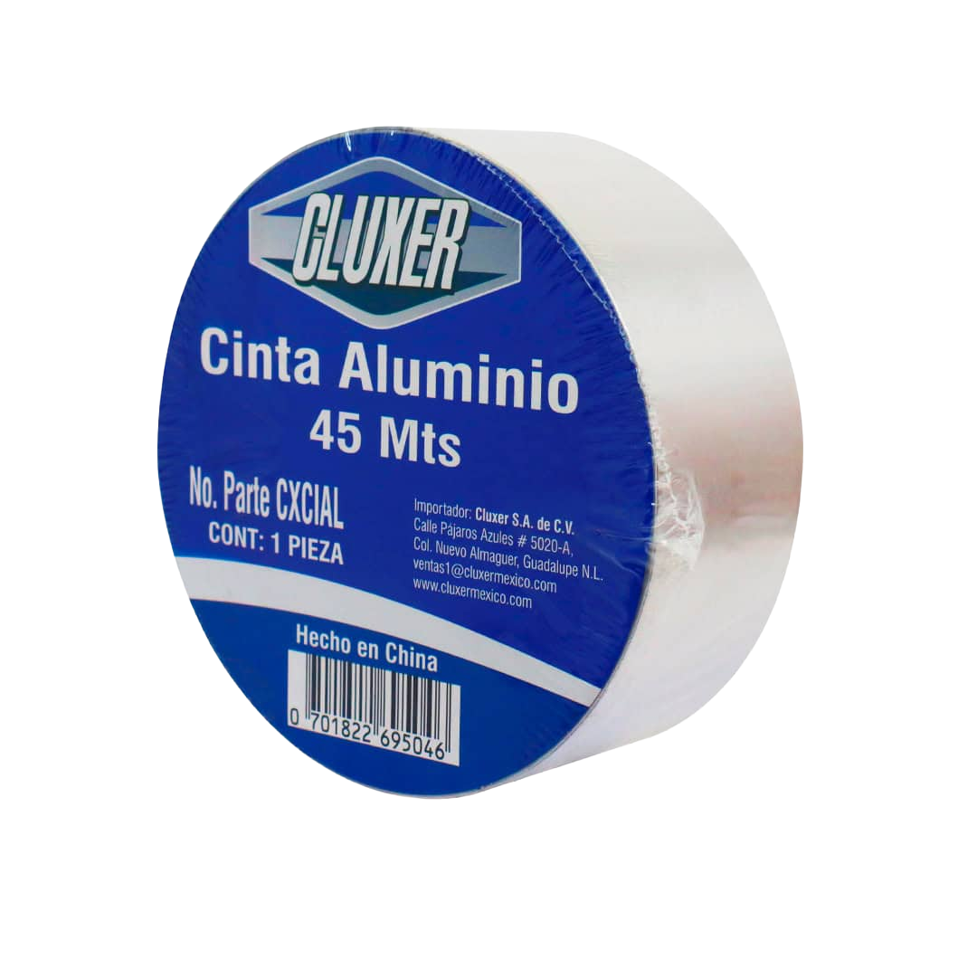 CINTA DE ALUMINIO 2" X 45MTS CLUXER