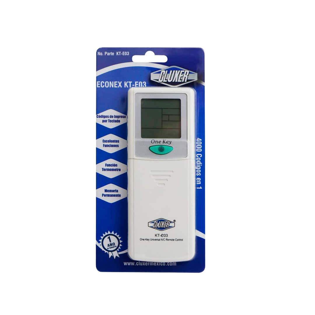 Control Remoto Universal Econex 4000 Cod Cluxer KT-E03