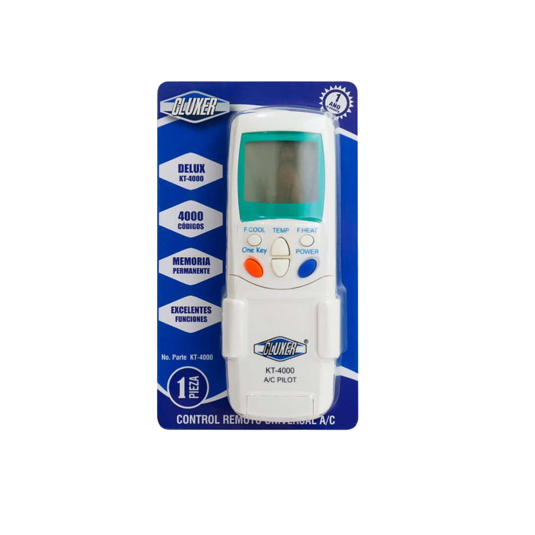 Control Remoto Universal Delux, 4000 Cod Cluxer KT-4000