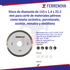 Disco Diamante Blanco Rin Continuo 41/2X1.6M 815 Easy Cut Austromex