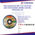 Disco Corte Piedra 374 7" 180X3.2X22.3