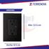 Placa 3 Salidas 1 Toma Dúplex Negro 25424-068 S25 Simon