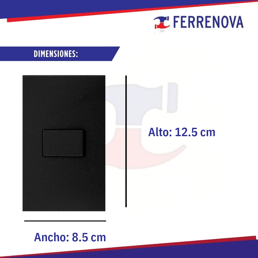 Placa 1 Salida 1 Interior 2 Vías Negro 25101-098 S25 SIMON