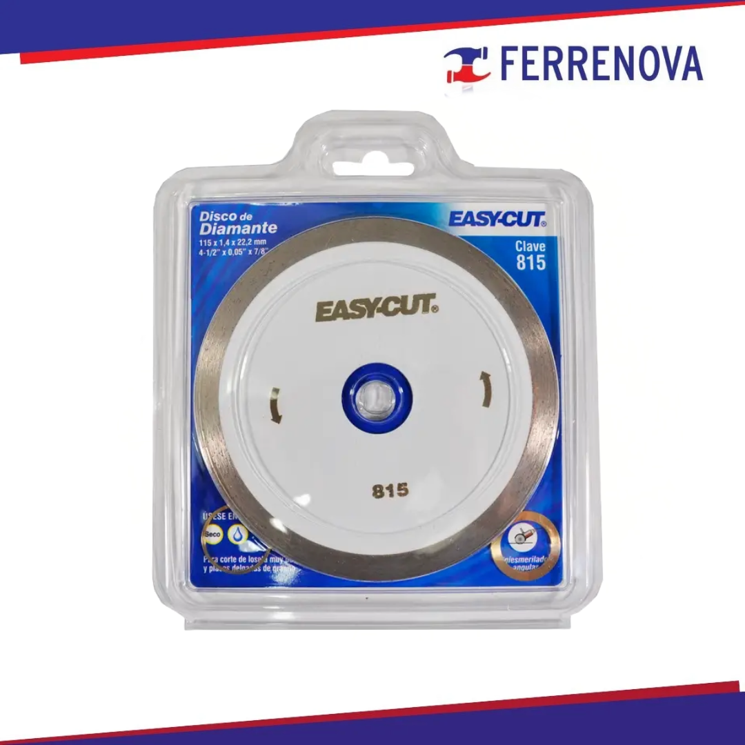 Disco Diamante Blanco Rin Continuo 41/2X1.6M 815 Easy Cut Austromex