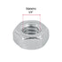 Tuerca Hexagonal Galvanizado Tue-1/4 Fiero 44548 (Bolsa de 250 Piezas)