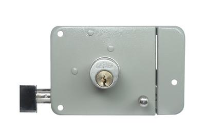 Cerradura sobreponer gris 6760 DEXTER Pre-armada